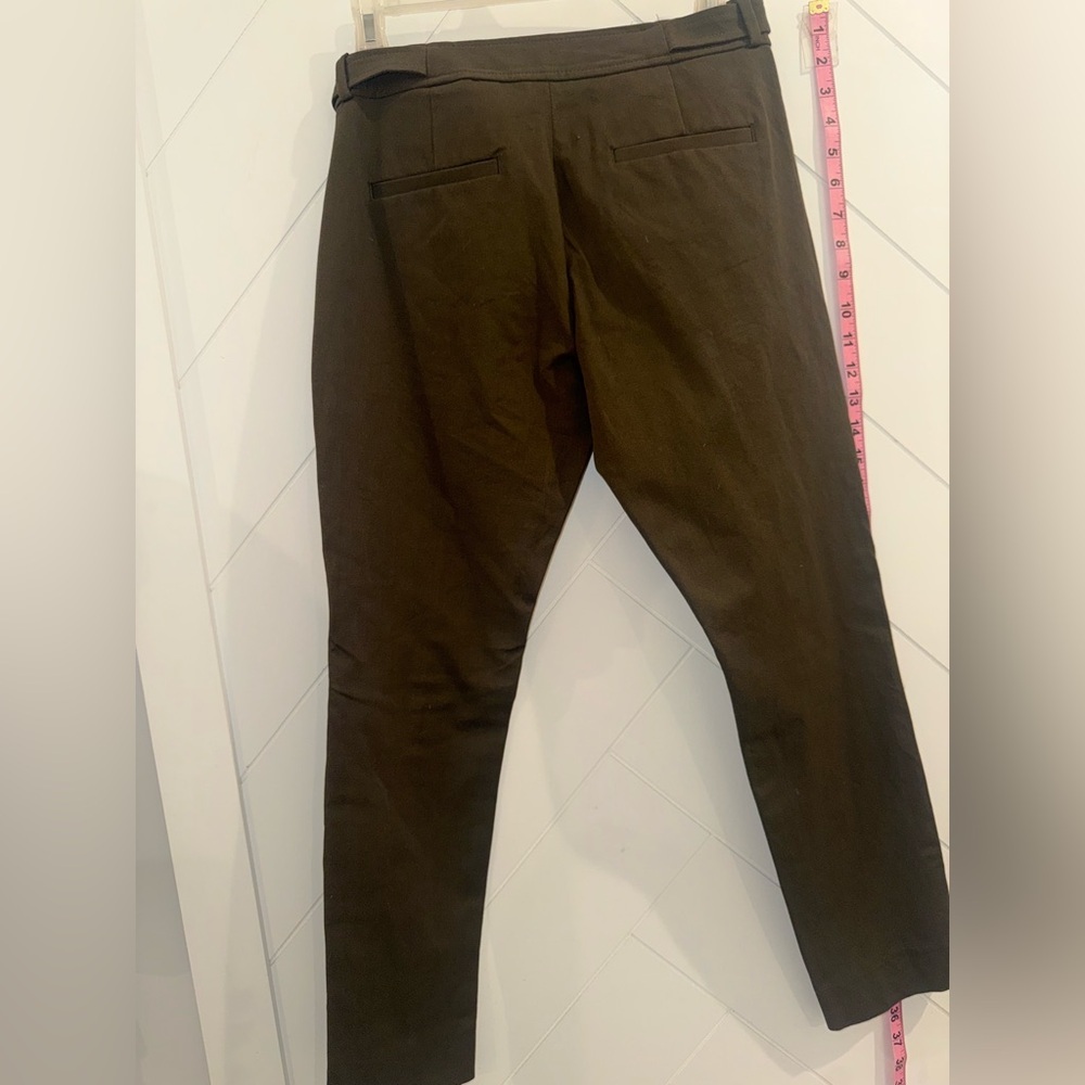 NWOT Banana Republic Sloan Button Olive Heather Trouser Pants Size:2 - Picture 6 of 9